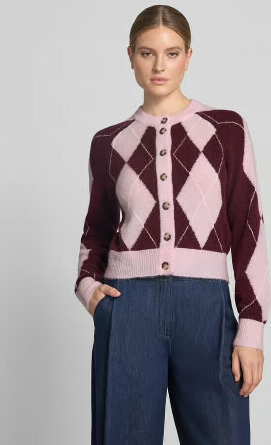 YAS Cardigan van wolmix met ronde hals model 'JOHI' - Foto 3