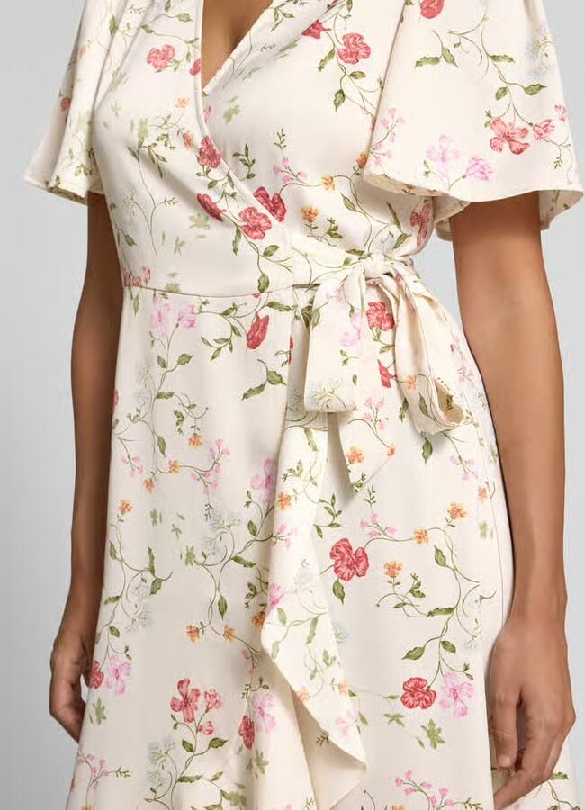 Y.A.S. YAS Dames Jurken Yasthea 2 4 Midi Wrap Dress S. Gebroken Wit - Foto 5