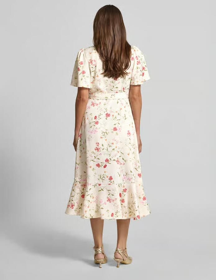 Y.A.S. YAS Dames Jurken Yasthea 2 4 Midi Wrap Dress S. Gebroken Wit - Foto 5