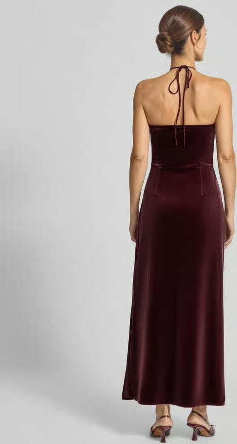 YAS Cocktailjurk met bloemenapplicatie model 'ROSETTA STRAP'
