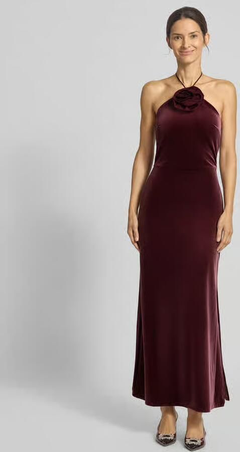 YAS Cocktailjurk met bloemenapplicatie model 'ROSETTA STRAP' - Foto 2
