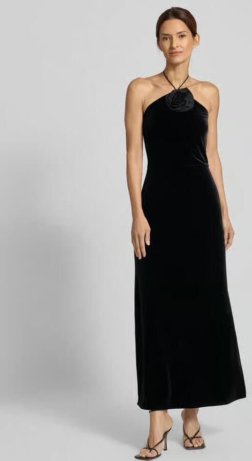 YAS Cocktailjurk met bloemenapplicatie model 'ROSETTA STRAP' - Foto 2
