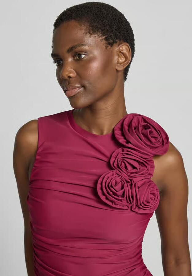 Y.A.S. YAS Dames Jurken Yasdona Sl Long Dress Bordeaux - Foto 6