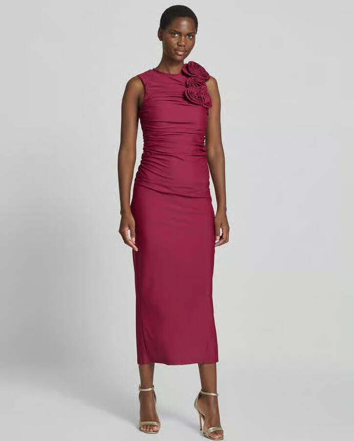 Y.A.S. YAS Dames Jurken Yasdona Sl Long Dress Bordeaux - Foto 7