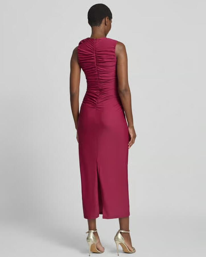 Y.A.S. YAS Dames Jurken Yasdona Sl Long Dress Bordeaux - Foto 6