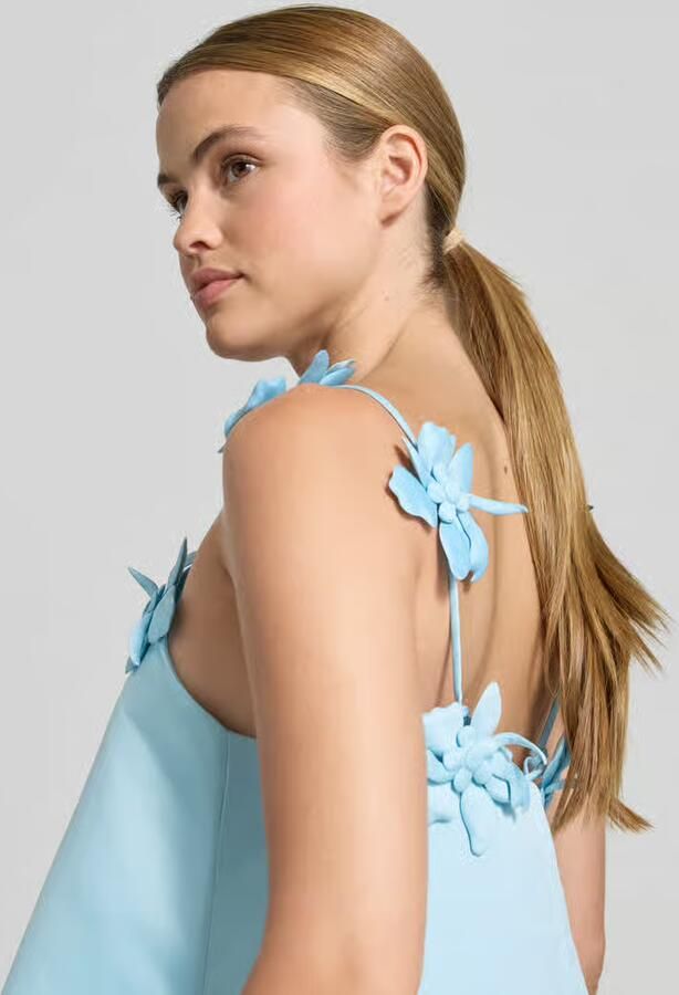 Y.A.S. YAS Dames Jurken Yasdouce Strap Midi Dress Lichtblauw - Foto 5