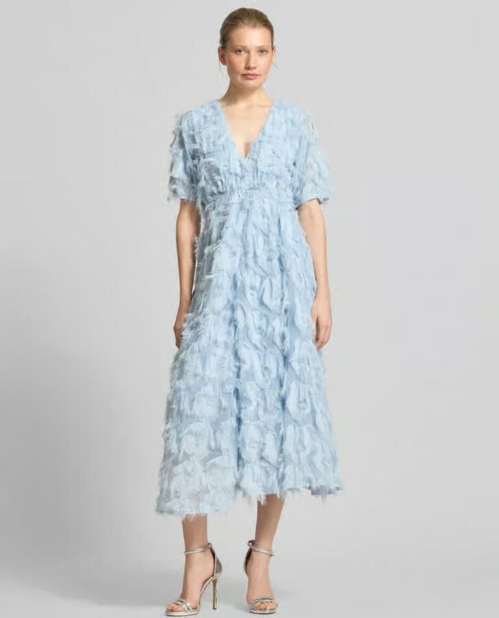 Y.A.S. YAS Dames Jurken Yaspazylla 2 4 Midi Dress S. Lichtblauw - Foto 6