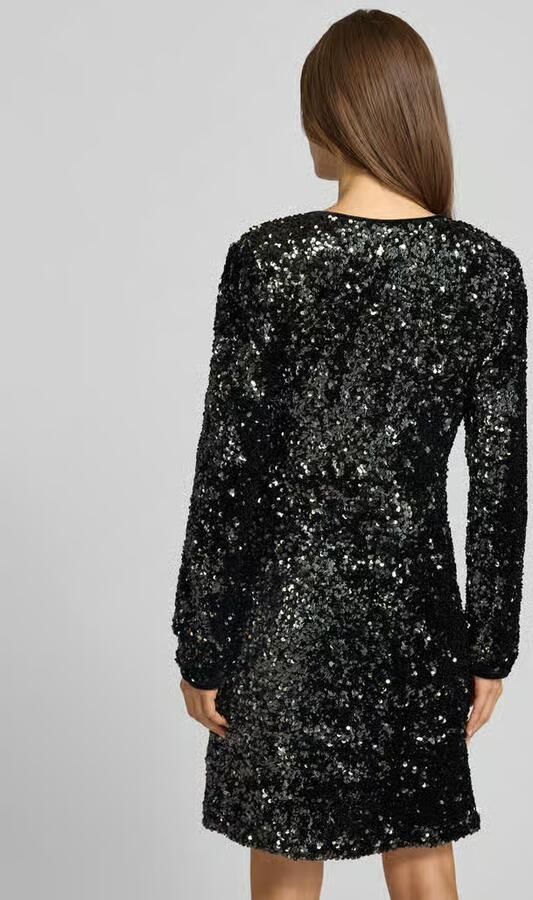 Y.A.S. YAS Dames Jurken Yaselle Ls Wrap Dress Zwart - Foto 5