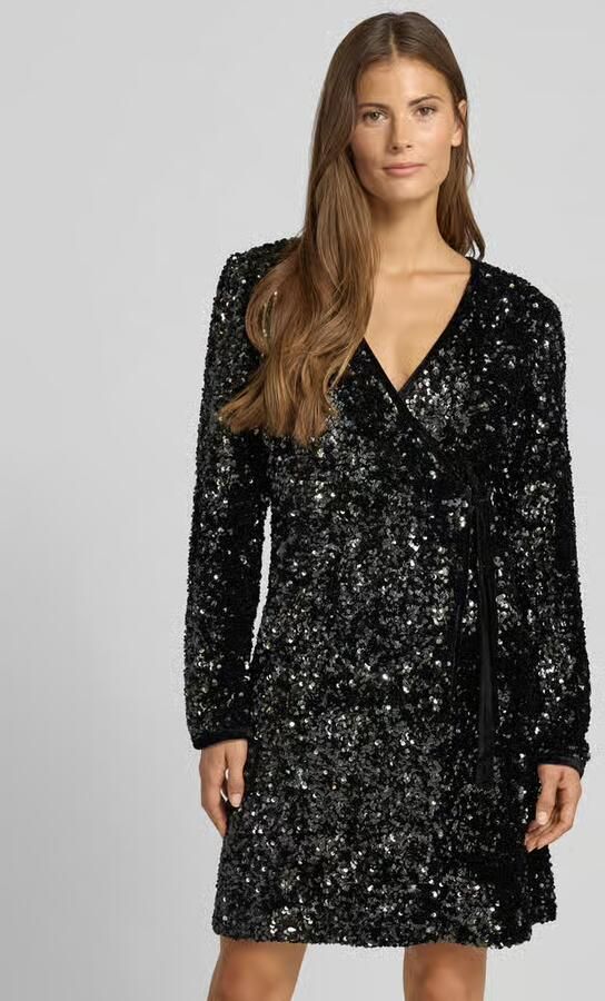 Y.A.S. YAS Dames Jurken Yaselle Ls Wrap Dress Zwart - Foto 6