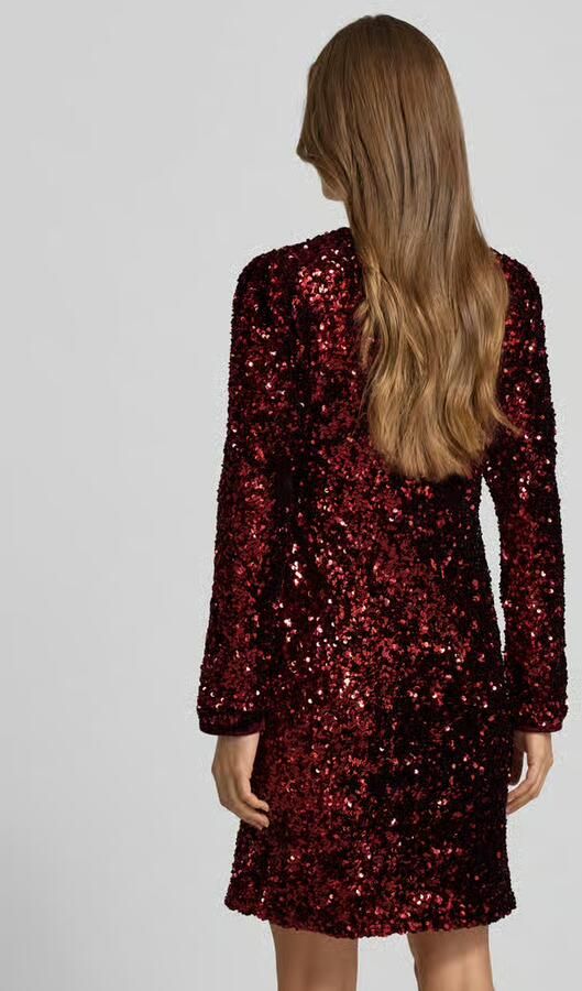 Y.A.S. YAS Dames Jurken Yaselle Ls Wrap Dress Rood - Foto 4