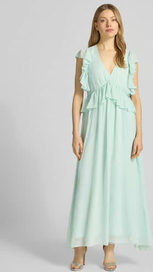 YAS cocktailjurk met volants model 'MUSSI' - Foto 3