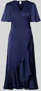 Y.A.S. YAS Dames Jurken Yasthea Midi Wrap Dress Donkerblauw - Foto 4