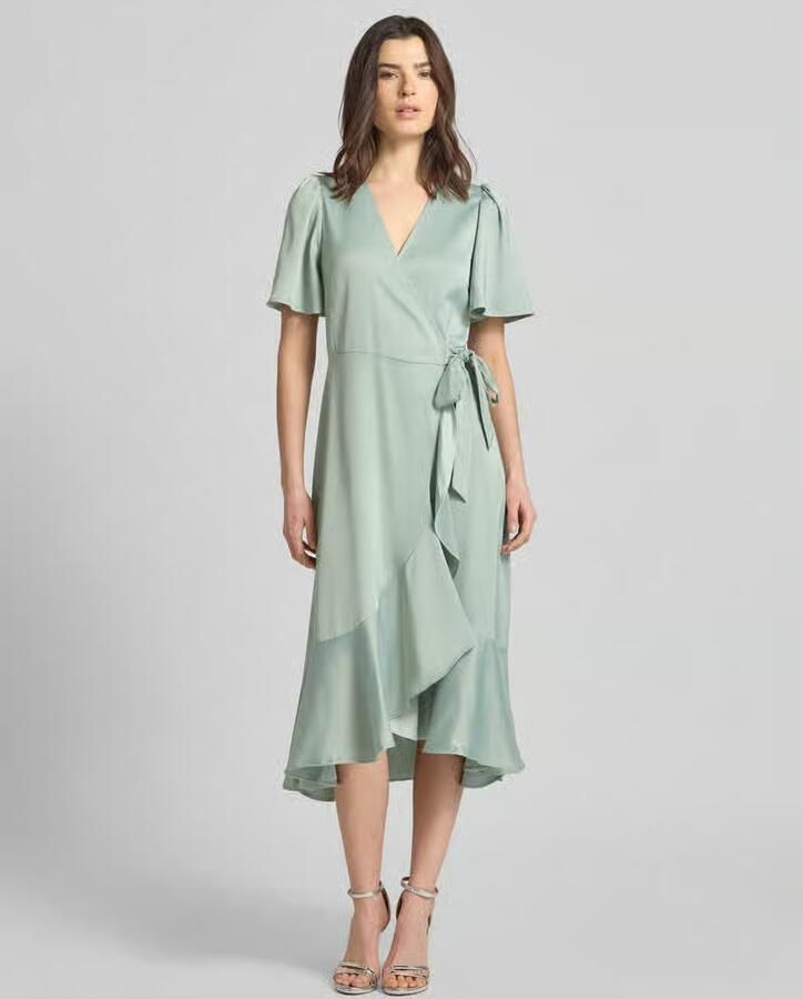 Y.A.S. YAS Dames Jurken Yasthea 2 4 Midi Wrap Dress S. Mint - Foto 7