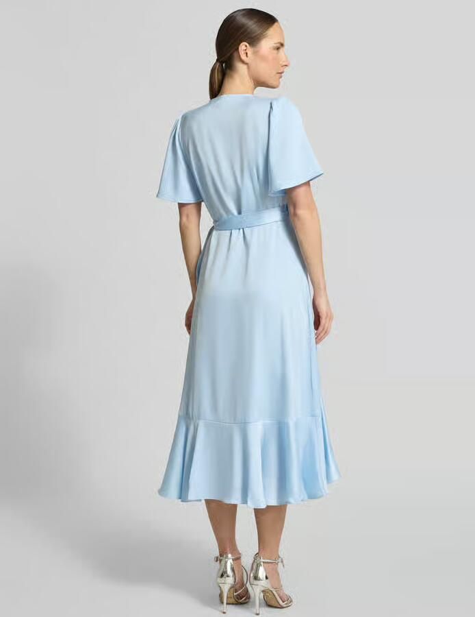 Y.A.S. YAS Dames Jurken Yasthea 2 4 Midi Wrap Dress S. Lichtblauw - Foto 7