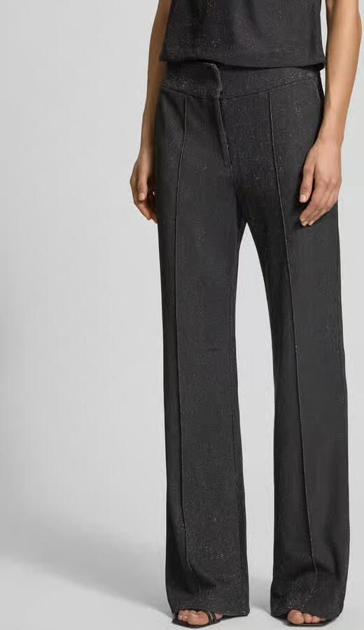 YAS Flared stoffen broek met glittereffect - Foto 2