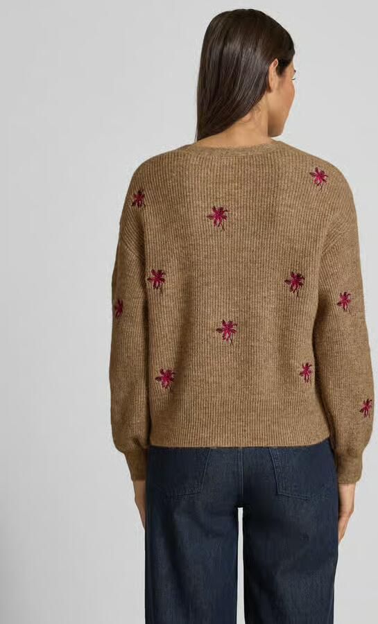 Y.A.S. Dames Truien & Vesten Yasfleur Ls Knit Cardigan Camel - Foto 8