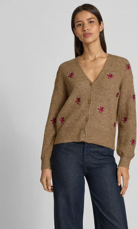 Y.A.S. Dames Truien & Vesten Yasfleur Ls Knit Cardigan Camel - Foto 9