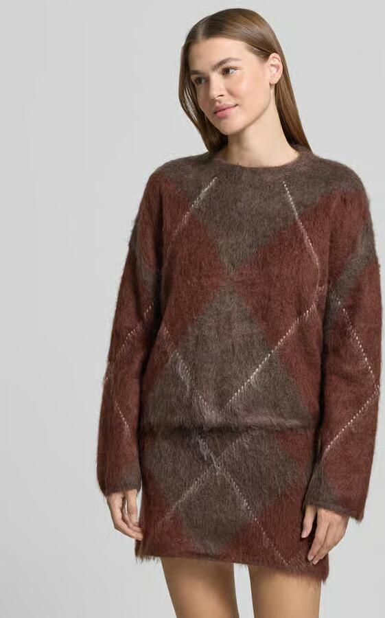 Y.A.S. YAS Dames Truien & Vesten Yasargy Ls Mohair Blend Knit Pullover Bruin - Foto 6
