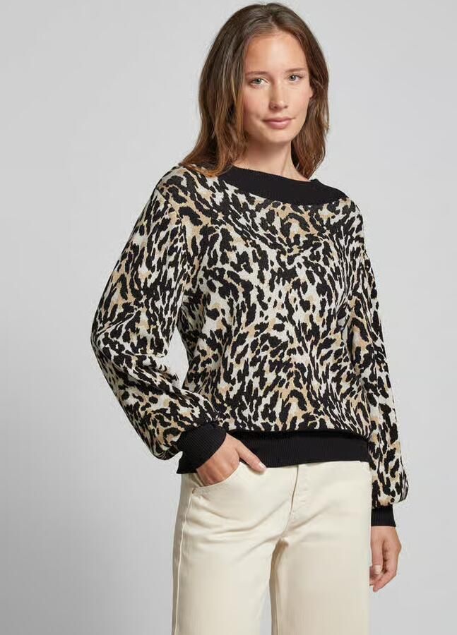 YAS Gebreide pullover met opstaande kraag model 'FONNY' - Foto 4