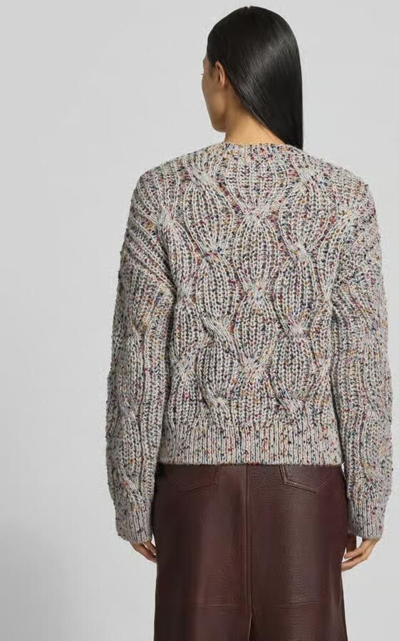 YAS Gebreide pullover met ronde hals model 'Confetti'