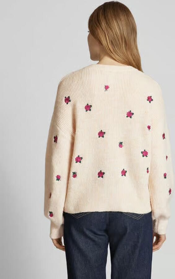 YAS Gebreide pullover met ronde hals model 'FLEUR'