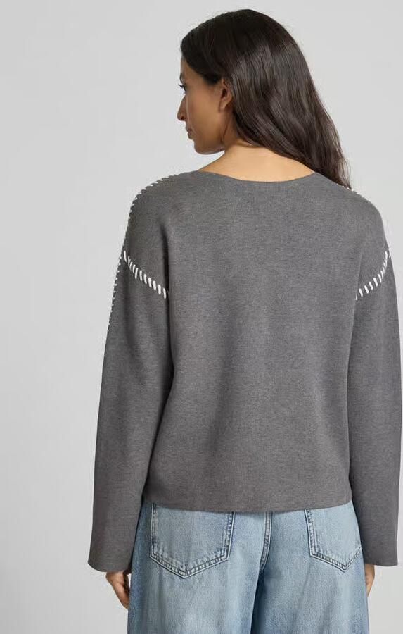 Y.A.S. YAS Dames Truien & Vesten Yasstitcha Ls Knit Pullover Grijs - Foto 6