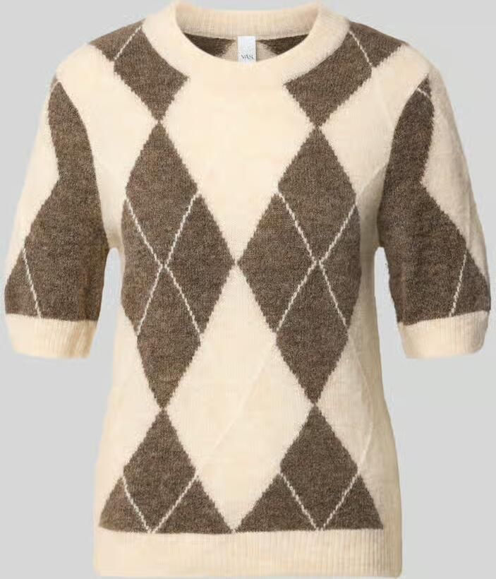 YAS Gebreide pullover van wolmix met 1 2-mouwen model 'JOHI'