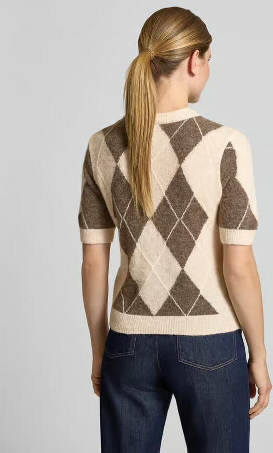 Y.A.S. YAS Dames Tops & T-shirts Yasjohi Ss Wool Blend Pullover Beige - Foto 3
