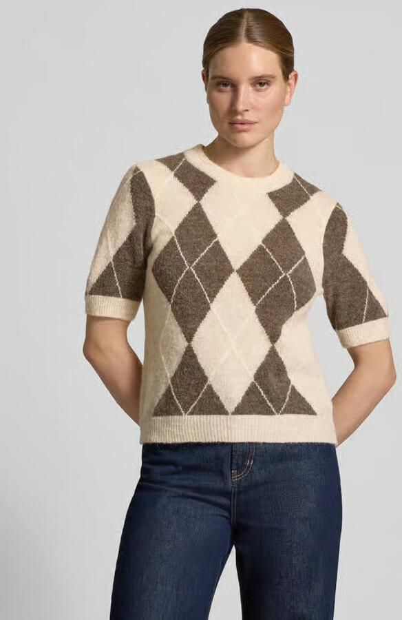Y.A.S. YAS Dames Tops & T-shirts Yasjohi Ss Wool Blend Pullover Beige - Foto 2