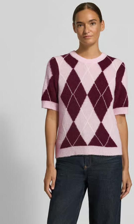 Y.A.S. YAS Dames Tops & T-shirts Yasjohi Ss Wool Blend Pullover Roze - Foto 2