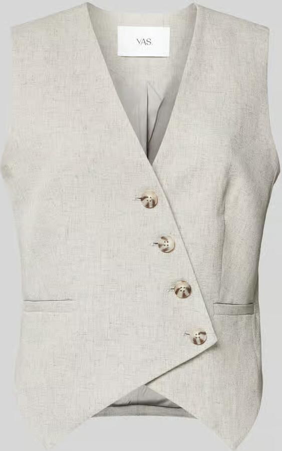 YAS Gilet met asymmetrische knoopsluiting model 'RIU'
