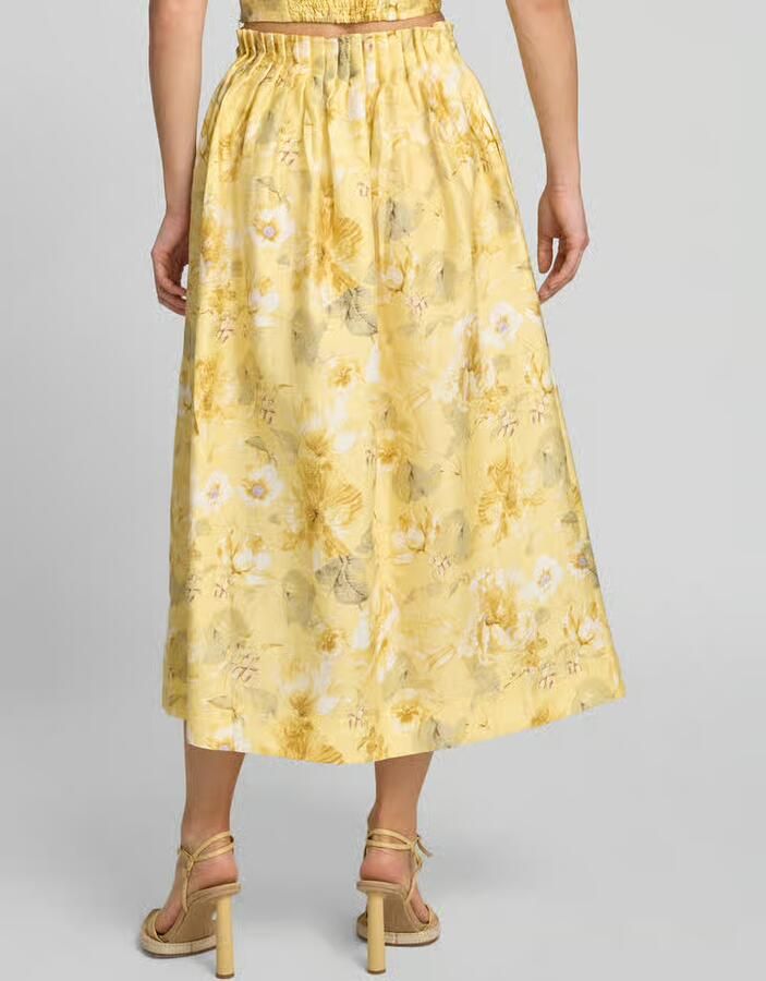 YAS high waist midirok van lyocellmix model 'LEMON' - Foto 2