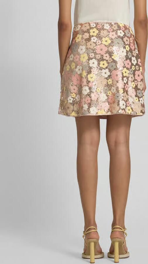 YAS High waist minirok met pailletten model 'LALEA'