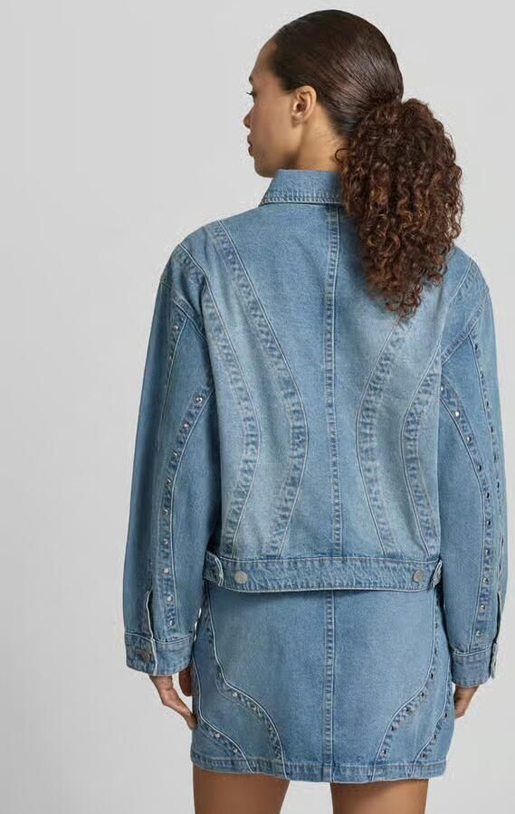 YAS jeansjack met studs en steekzakken model 'CLIO' - Foto 2