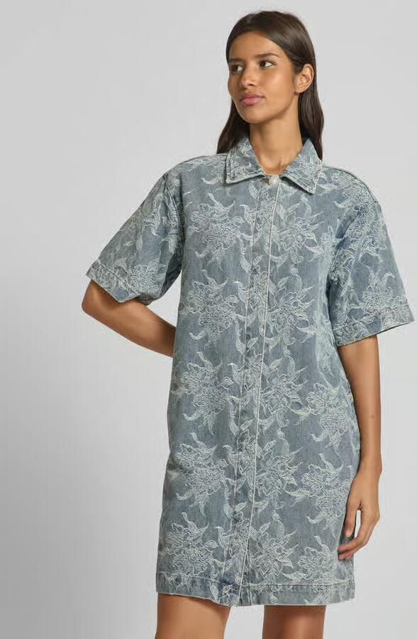 YAS Jeansjurk in minilengte met 1 2-mouwen model 'FLAMERA' - Foto 7