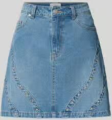 YAS Jeansrok met studs model 'CLIO'