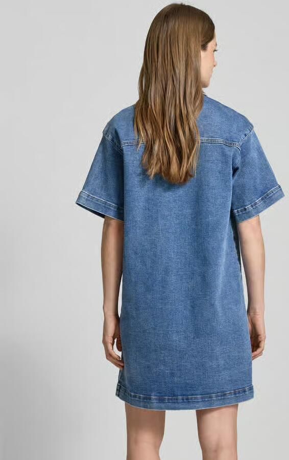 YAS Knielange jeansjurk met doorknoopsluiting model 'ELSA'