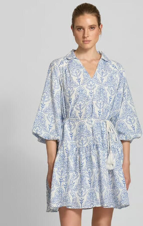 YAS Knielange jurk met V-hals model 'CINNI' - Foto 6