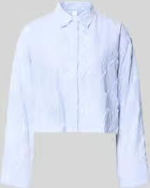 YAS Korte overhemdblouse van katoenmix model 'Leo'
