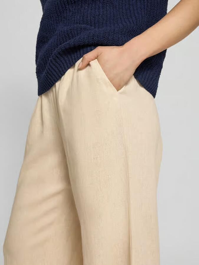 Y.A.S. Dames Broeken Yasflaxy Hw Linen Pant Noos Beige - Foto 5