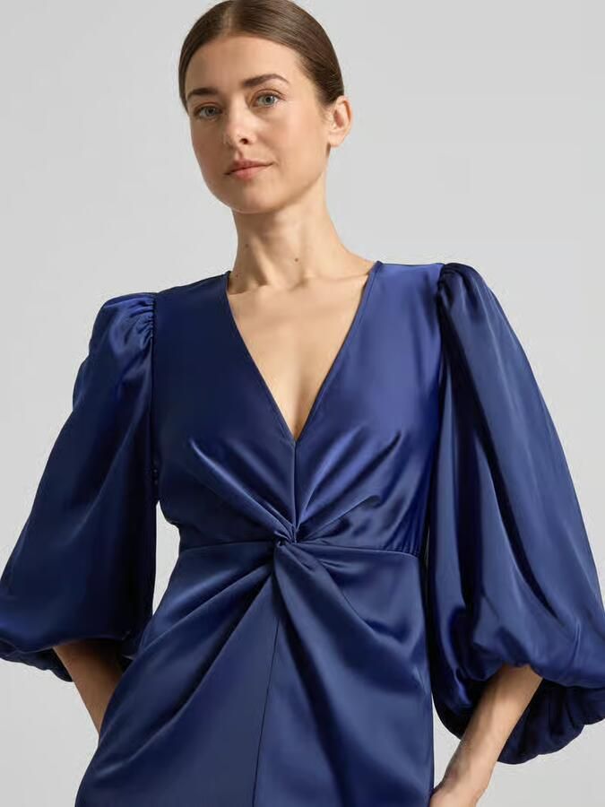 YAS maxi-jurk met ballonmouwen model 'THEA'