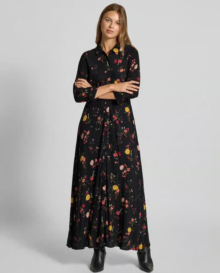 Y.A.S Jurk met overhemdkraag YASSAVANNA LONG SHIRT DRESS - Foto 2