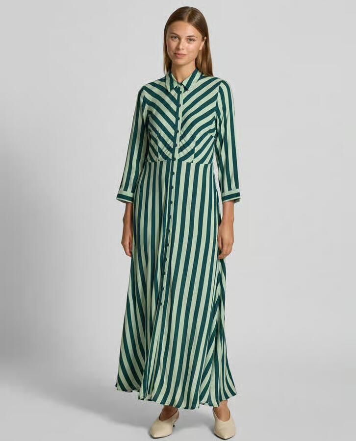 YAS Maxi-jurk met knoopsluiting model 'SAVANNA'