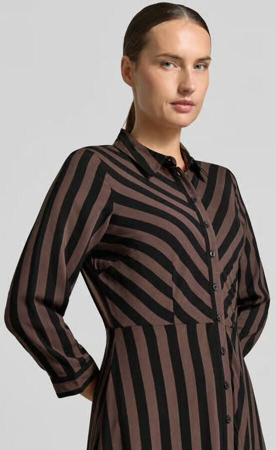 Y.A.S Jurk met overhemdkraag YASSAVANNA LONG SHIRT DRESS - Foto 5