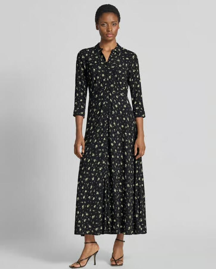 YAS Maxi-jurk van pure viscose model 'Savanna' - Foto 2