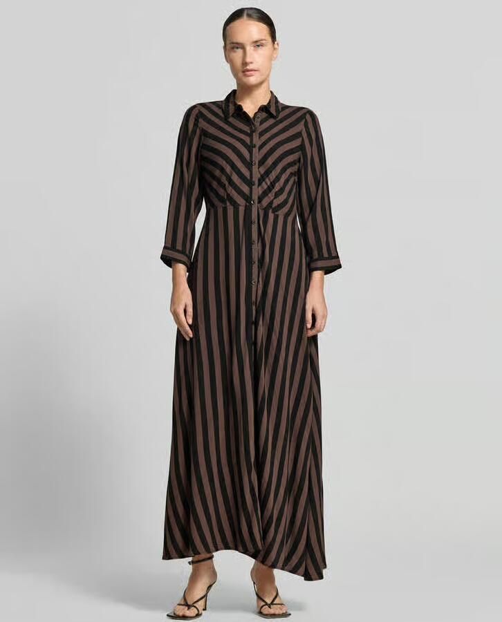 Y.A.S Jurk met overhemdkraag YASSAVANNA LONG SHIRT DRESS - Foto 4