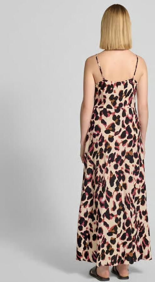 YAS maxi-jurk van viscose met knoopsluiting model 'SAVANNA'
