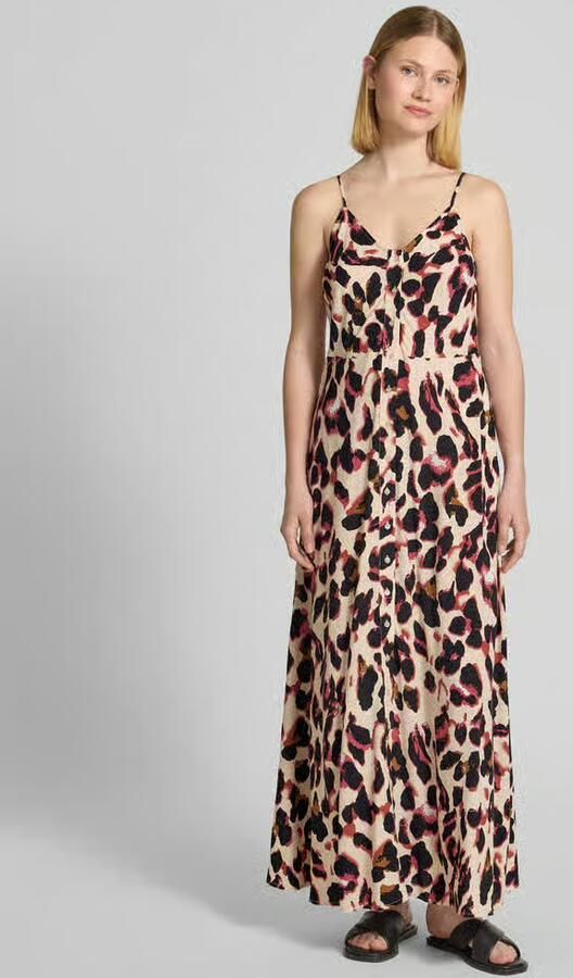 YAS maxi-jurk van viscose met knoopsluiting model 'SAVANNA' - Foto 4