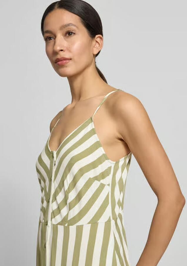 YAS maxi-jurk van viscose met knoopsluiting model 'SAVANNA' - Foto 2
