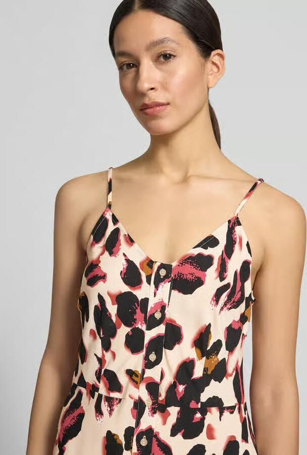 YAS maxi-jurk van viscose met knoopsluiting model 'SAVANNA'